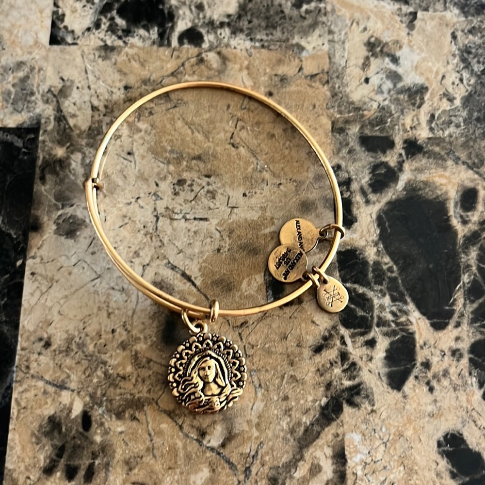 Alex and Ani brass bracelet. Mary Magdalene.